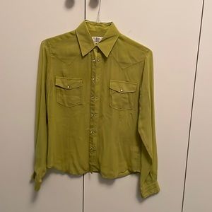 RYAN MICHAEL Silk Shirt S Never Worn Western Styling